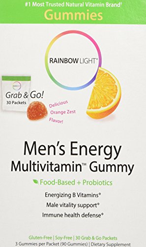 Rainbow Light Men's Energy Gummy Multivitamin, 30 Count