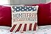 oFloral Throw Pillow Cover Blue Americana Patriotic Design Independence Day Celebration of 4Th July Red America Memorial Decorative Pillow Case Home Decor Square 18x18 Inches Pillowcase …