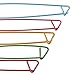 Shappy Yarn Stitch Holder Set Crochet Knitting Needle Stitch Holders Aluminum Safety Pins, 5 Sizes, Assorted Colors (10 Pieces)