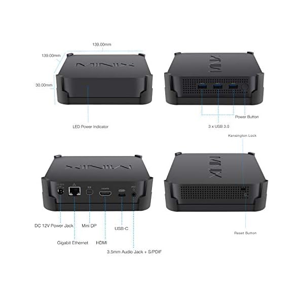 MINIX-NEO-J50C-4-Max-8G-DDR4-240GB-SSD-Intel-Pentium-Silver-Mini-PC-with-Windows-10-Pro-64-bit-Dual-Band-Wi-FiGigabit-Ethernet4K--60HzTriple-DisplayUSB-CAuto-Power-OnVesa-Mount MINIX NEO J50C-4 Max, 8G DDR4 240GB SSD Intel Pentium Silver Mini PC with Windows 10 Pro (64-bit) [Dual-Band Wi-Fi…