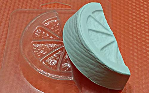 1pc Citrus Lemon Orange Slice Fruit Plastic Soap Making Wax Chocolate Gypsum Cheese Cookies Gelatin Mold Casting Food Grade Mould 78x43x21mm