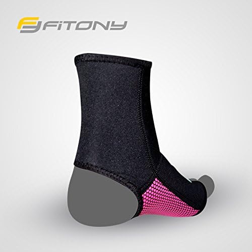 MMA Anti-Slip Ankle Pair Pads Brace Foot Support Guard Boxing Protector UFC BJJ (Pink, M)