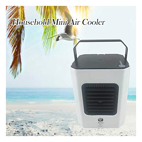 Yukuai ❥ USB Portable Air Conditioner Quiet Evaporative Air Humidifier Personal Space Coolers Air Filter Fan Mini Air Circulator with Handle