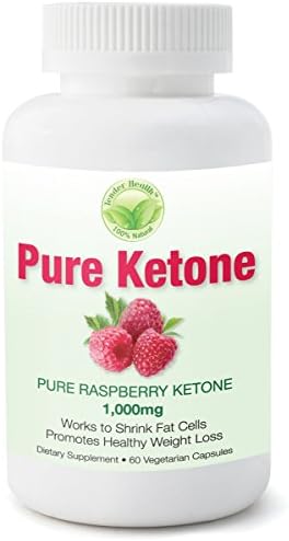 Pure Raspberry Ketone 1,000mg Dietary Supplement By Tender Health for Healthy Weight Loss Promotion. (60 Vegetarian Capsules)