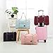 FUNFEL Foldable Travel Duffel Bag Tote Carry on Luggage Sports Water Resistant Nylon(II-Mint Green)