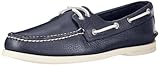 Sperry Top-Sider Men's Authentic Original 2-Eye Boat Shoe, New Navy, 8 M US