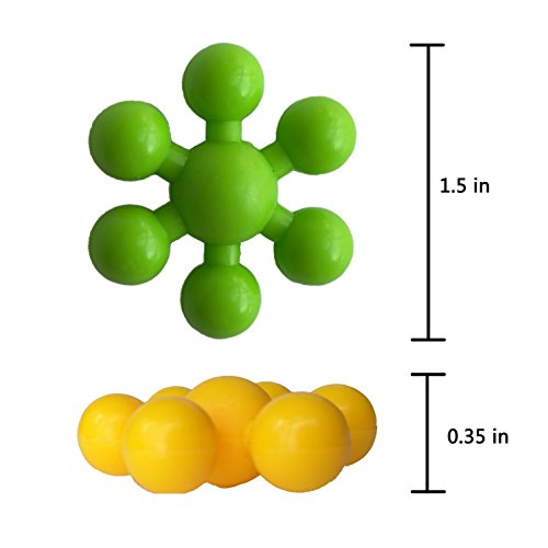 Clip Connect 100 Pieces Diameter of 1.5 Inches Interlocking Solid