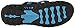 Skechers Women's Reggae Trailway Flip Flop, Navy/Blue, 10 M US