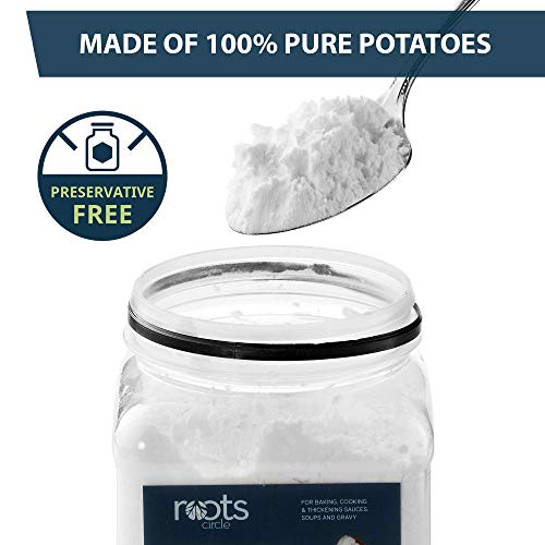 Roots Circle GlutenFree Potato Starch 2 Pack of 21oz Jars 100 Pure