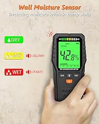 Pinless Moisture Meter for Drywall MESITOOL Digital