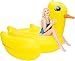 Coconut Float's Pool Floats; Gigantic Rubber Duck Pool Raft, 7 Ft.