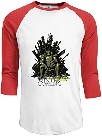 Fallout 4 Logo Warriors Loose Summer Guns Three-Quarter Sleeve Baseball Eco-Jersey Raglan Tees