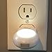 iTimo Led Night Light Plug in Lamp with Dusk to Dawn Sensor for Nursery Soother Hallway Bathroom Restroom Bedroom Bedside, 0.7w, Daytime White, Pack of 4