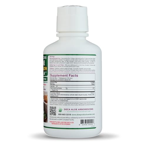 Aloe Arborescens - Supreme Immune Health Formula - for Healthy Immune System Function - Aloe Juice + Honey (6 Pack)
