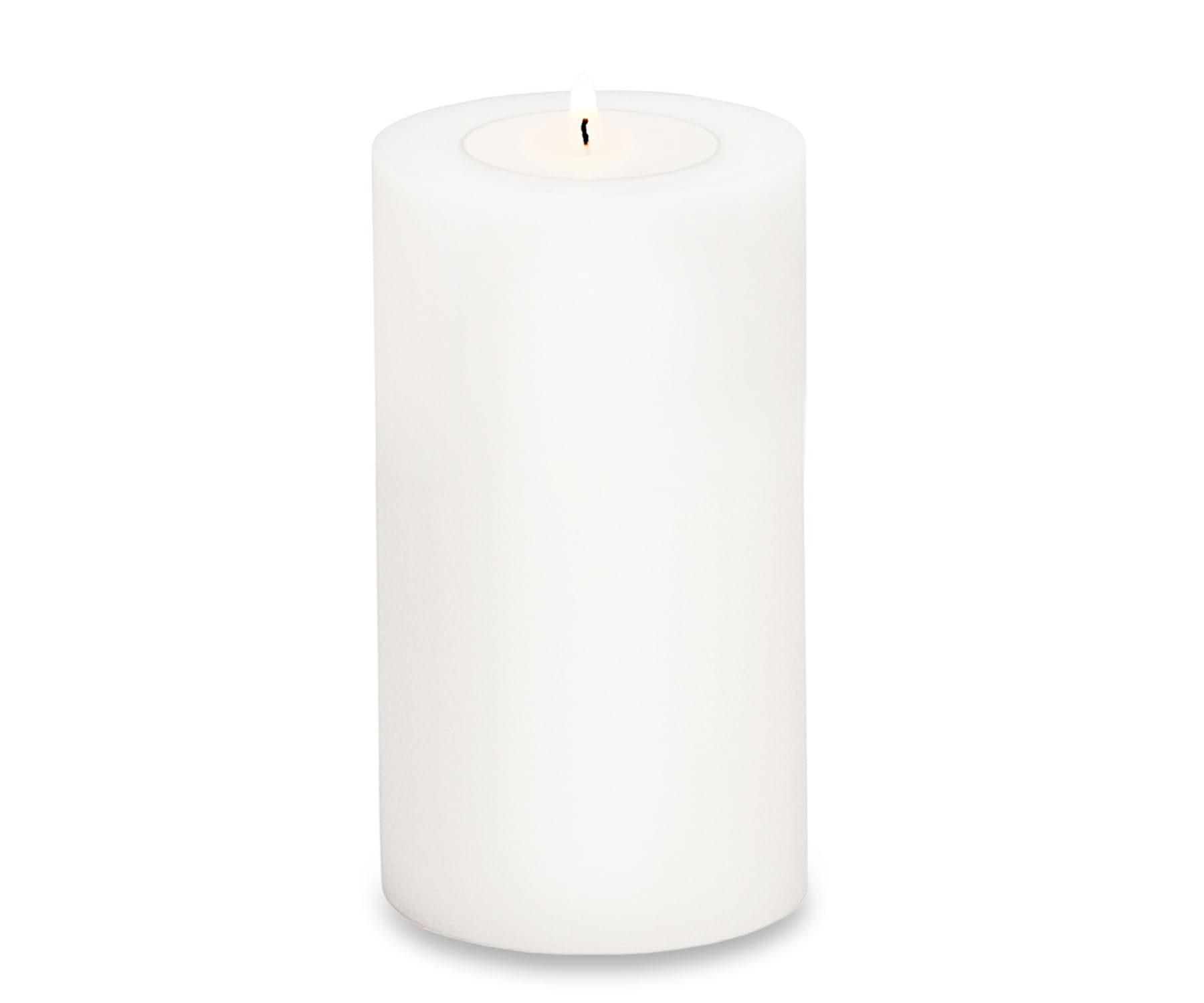 EDZARD Cornelius permanent candle (height 18 cm, Ø 10 cm), white, heat-resistant up to 90°, tea light candle in pillar candle look
