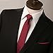 SelectedStyle 100% Pure Silk Pocket Square Solid Burgundy