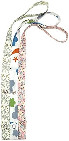 Aryko Baby Safety Strap Secure Toys Teether, Pacifiers, Strollers, Highchairs, Car Seats Adjustable Length Unisex All Seasonal Clip 100% Cotton - 3 Piece Flower Set - 3 Piece Set