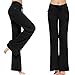 Women’s Yoga Pants - Workout Running Tummy Control Stretch Power Flex Modal Drawstring Comfy Long Leggings (XXL, Black)