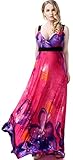 Jusfitsu Women's Deap V-neck Strappy Sexy Maxi Dress Evening Gown Plus Size