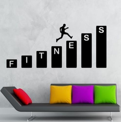 Gym Wall Sticker Home Decoration Sport Fitness high Quality Vinyl Wall Decal Decor Wall Murals Cool Fashion Sport Wall Art