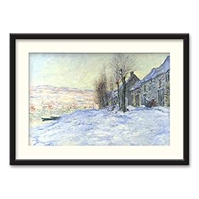 Black Framed Canvas Wall Art Famous Painting Home Artwork Decoration for Living Room, Bedroom - 23x31 inches