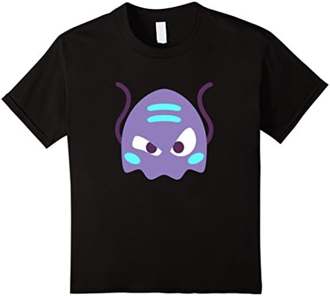 unisex-child Alien Monster Emoji T-Shirt ET Earth Planet Space Animal Mar 10 Black