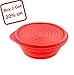 Collapsible Silicone Bowl for Camping - Food-grade & Space-Saving - by Not Just A Gadget