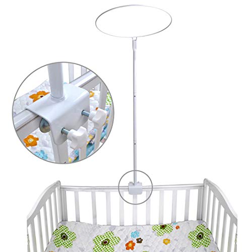 Adjustable Mosquito Net Stand Holder for Baby Crib Cot Bed Clip-On Bracket