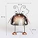 Metal Garden Art Decoration, Steel Ladybird Figurine with Solar Powered Animal Lights for Garden Patio and Lawn Decor and Yard Ornaments