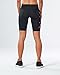 2xu Womens Mid-rise Athletic Compression Shorts, Black/cerise Pink, Medium