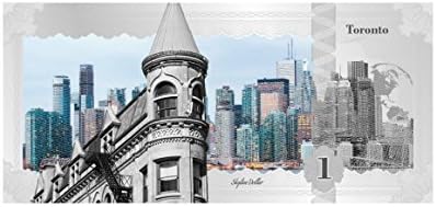 Skyline Dollar - Toronto $1 Silver Note - Cook Islands 2017