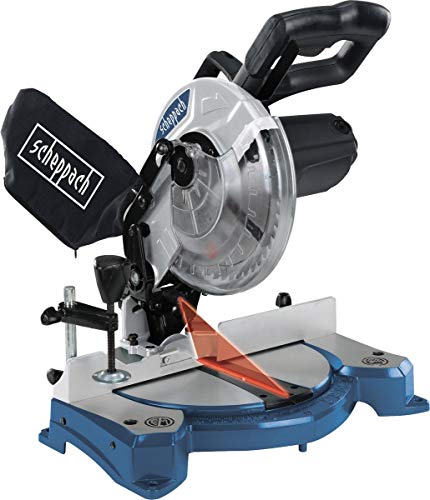 Scheppach Kappsäge HM80L mit Laser | Schnitthöhe 60mm | Schnittbreite 120mm | 1500W | Sägeblatt-Ø 210mm / 24 Z…