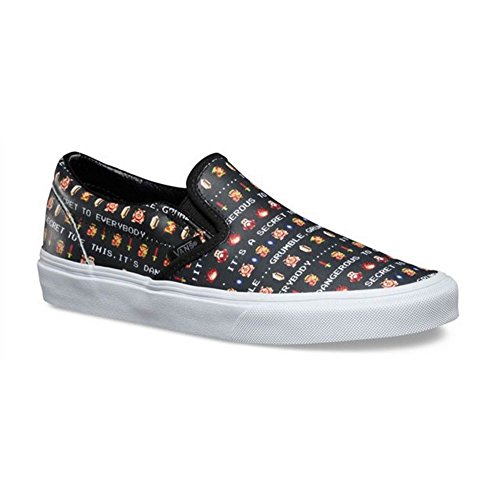 Vans Unisex Classic Slip-On Nintendo Zelda/Black, Mens 4.5 Womens 6