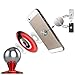 Fosman Universal Magnetic Car Mount Holder for iPhone Samsung Sat Nav Mini Tablets (42mm X Red)