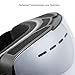 Gonex Professional Ski Goggles OTG Anti-fog Windproof UV Protection with Double Lens For Skiing Snowboard Skate Winter Sports+Goggle Case EVA Box Black Frame(Silver Lens)