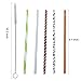 32 PCS Reusable Straws, BPA Free, 9 Inch Colorful Hard Plastic Drinking Straws for Yeti, Mason Jar Tumbler, RTIC, Starbucks, Family or Party Use with 2 Set Cleaning Brush