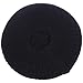 BYOS Ladies Winter Solid Chic Slouchy Ribbed Crochet Knit Beret Beanie Hat W/WO Flower Adornment, Soft Touch (Black)