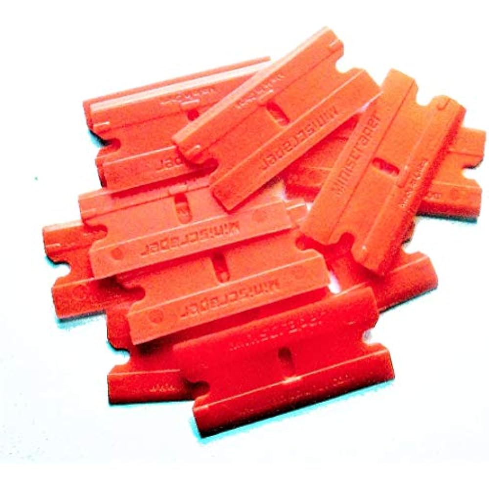 Plastic Razor Scraper Blades Double Edged (1 Pack) Scraperite