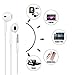 (2 Pack) Aux Headphones/Earphones/Earbuds 3.5mm Wired Headphones Noise Isolating Earphones with Built-in Microphone & Volume Control Compatible with iPhone 6 SE 5S 4 iPod iPad Samsung/Android MP3thumb 2