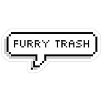 Vijk kor Furry Trash Speech Bubble Stickers (3 Pcs/Pack)