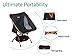 Trekology YIZI GO Portable Camping Chair with Adjustable Height - Compact Ultralight Folding Backpacking Chairs in a Carry Bag, Heavy Duty 300 lb Capacity, for Hiker, Camp, Beach, Outdoor
