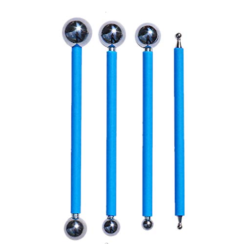 4 Pack Concrete Countertop Caulking Tool Metal Ball Tile Caulk Finishing Tool Used to Press the Tile Grout Coating for Bathroom Kitchen and the Rest of the Household by PPX