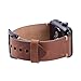 for 42mm Apple Watch Band, Genuine Leather iWatch Strap with Black Metal Clasp Buckle for Apple Watch Series 3 Series 2 Series 1 Sport Edition (42mm Dark Brown)