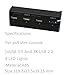 Lenboken PS4 Slim Gaming Console Hub, 4 USB Port Hub for PS4 Slim, USB 3.1 High Speed USB 2.0 Super Transfer Speed Charger Controller Splitter Expansion Adapter With LED Light for PS4 Slimthumb 2
