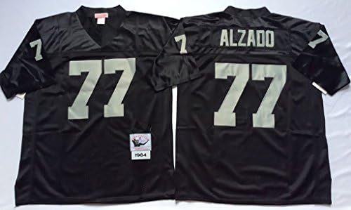 Men's Lyle Alzado #77 Black Throwback Football Jersey Large