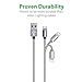 [Apple MFi Certified] Zendure 3 ft 39inch Nylon Braided USB Charge/Sync Cable with Lightning Connector for iPhone 7/7 Plus / 8/8 Plus, iPad Pro and More (Space Grey)