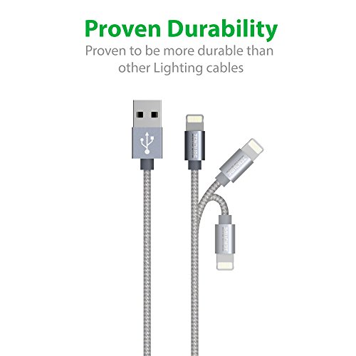 Apple MFi Certified] Zendure ft 39inch Nylon Braided USB Charge