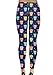 CowCow Womens Navy Tone Colorful Owls Pattern Leggings, Navy - L