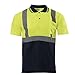 JORESTECH Safety Polo Shirt with Birdseye Polyester Stain-Concealing Design and Sewn-On Chest Pocket