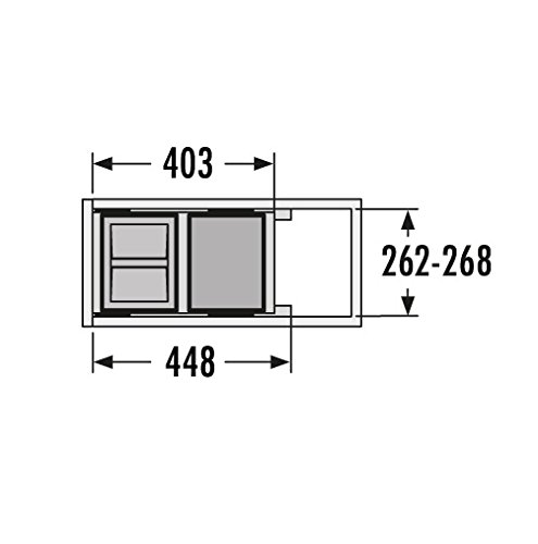 Hailo-Abfallsammler-Euro-Cargo-S-CS-Slide-30226-fr-Schrnke-von-300-mm-Breite-mit-Frontauszug